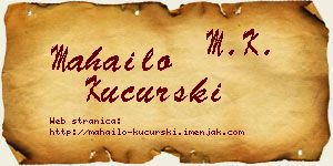 Mahailo Kucurski vizit kartica